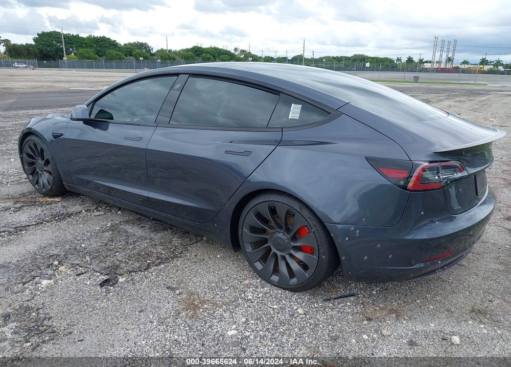 2022 TESLA MODEL 3 PERFORMANCE DUAL MOTOR ALL-WHEEL DRIVE VIN: 5YJ3E1EC0NF163330