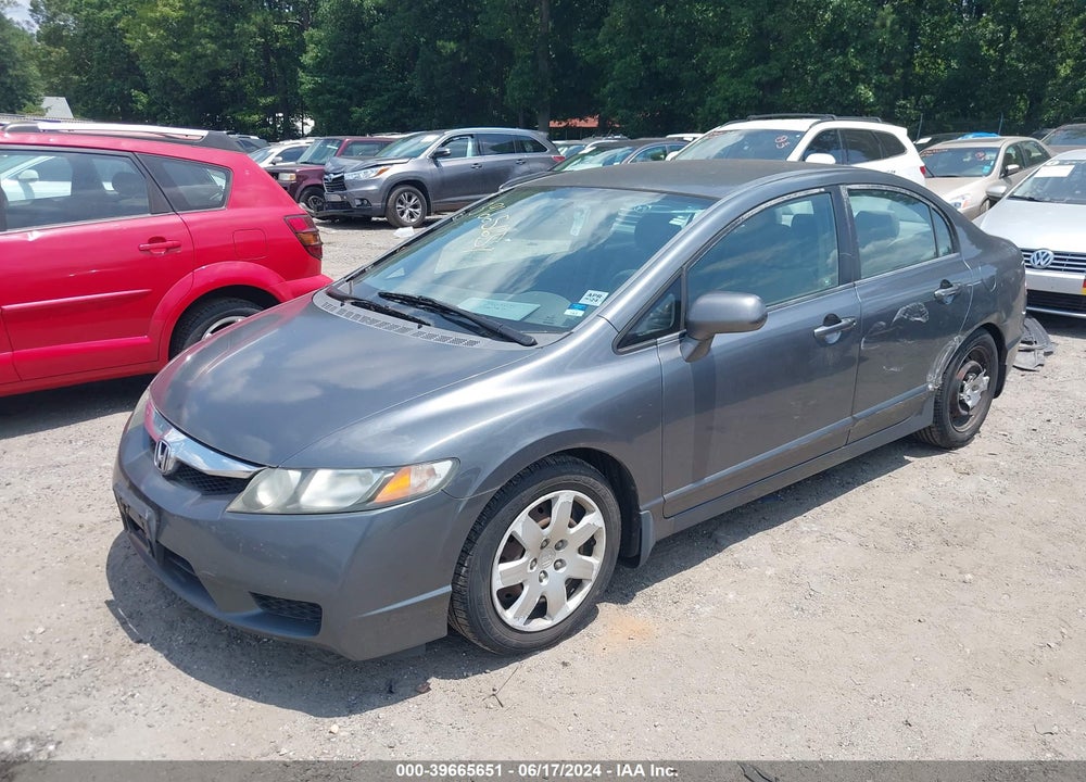 2009 HONDA CIVIC LX VIN: 2HGFA165X9H365277