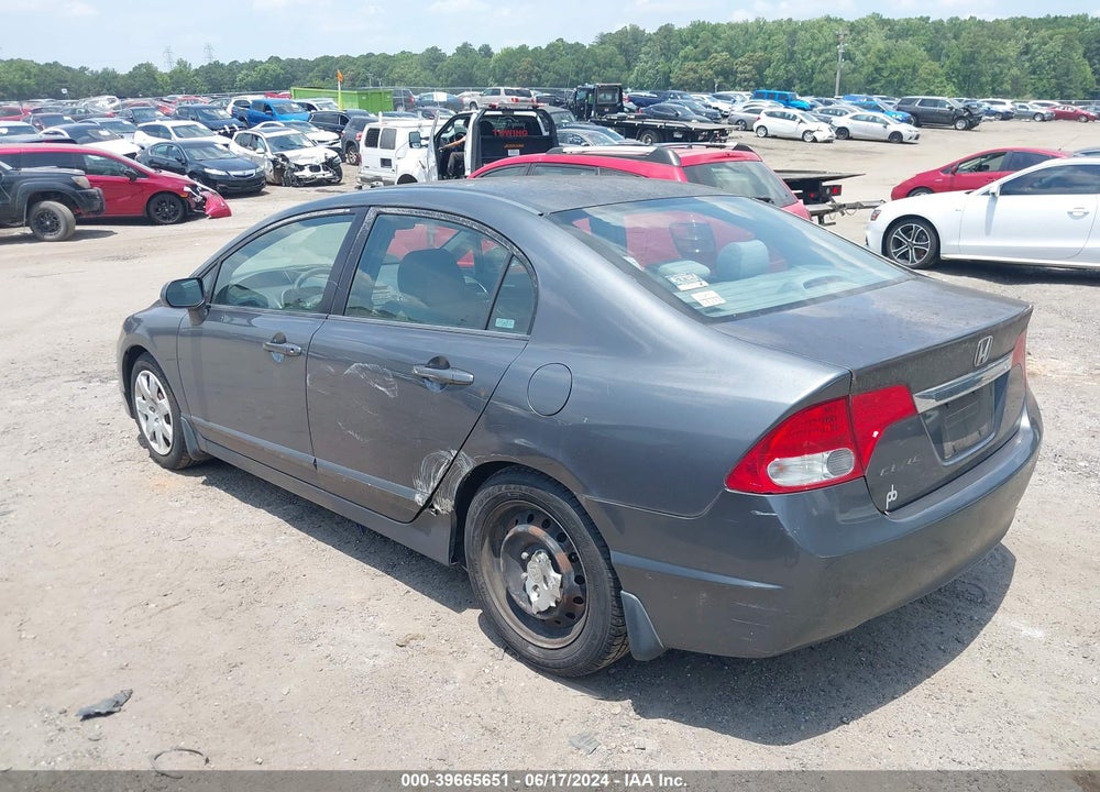 2009 HONDA CIVIC LX VIN: 2HGFA165X9H365277