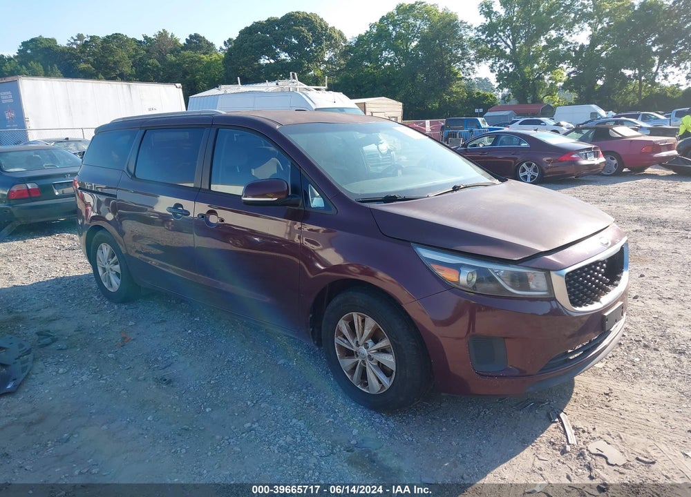2015 KIA SEDONA LX VIN: KNDMB5C11F6057309