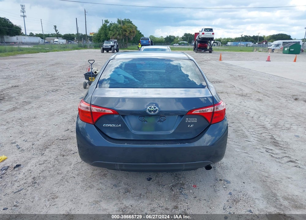 2018 TOYOTA COROLLA LE VIN: 2T1BURHE8JC021591