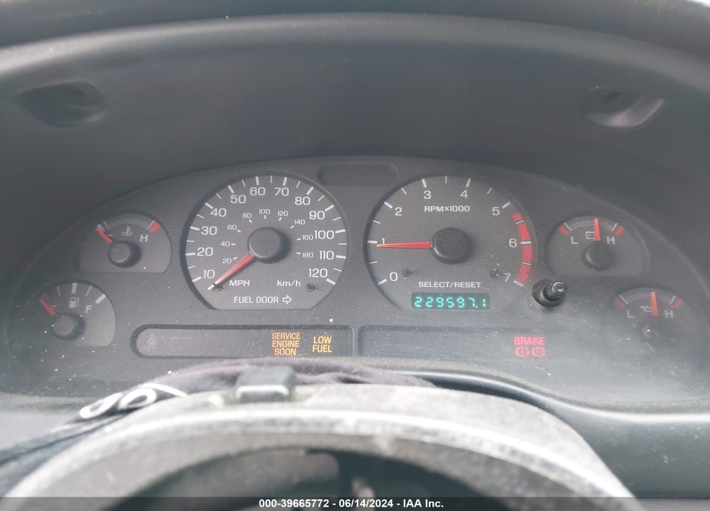 2000 FORD MUSTANG VIN: 1FAFP4042YF236924