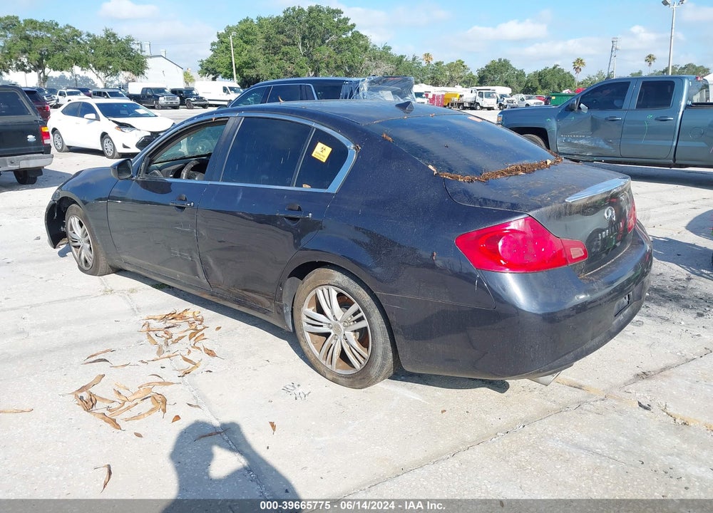 2012 INFINITI G25 JOURNEY VIN: JN1DV6AP3CM812751
