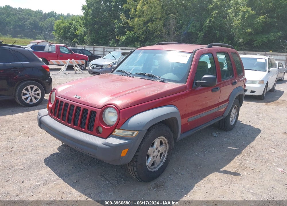 2007 JEEP LIBERTY SPORT VIN: 1J4GK48K87W709461