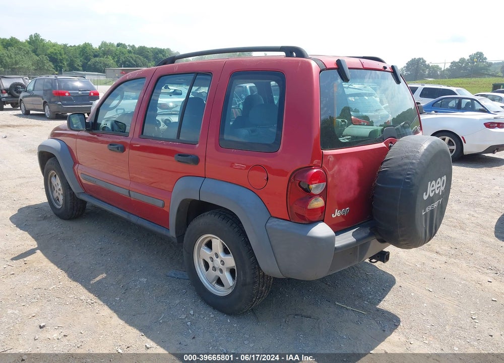 2007 JEEP LIBERTY SPORT VIN: 1J4GK48K87W709461
