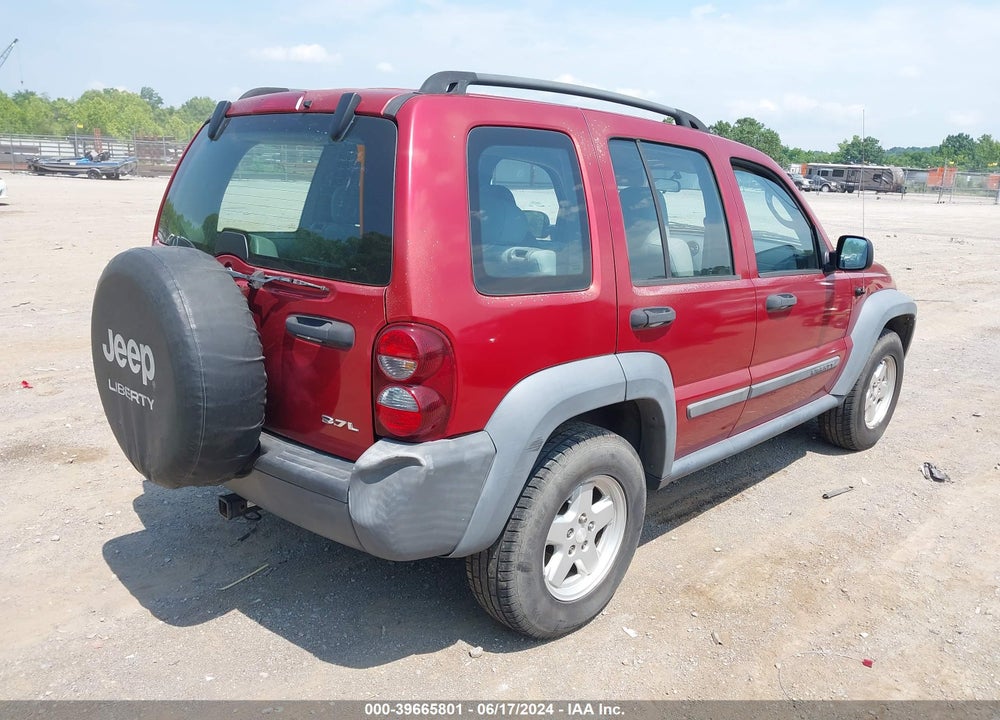 2007 JEEP LIBERTY SPORT VIN: 1J4GK48K87W709461