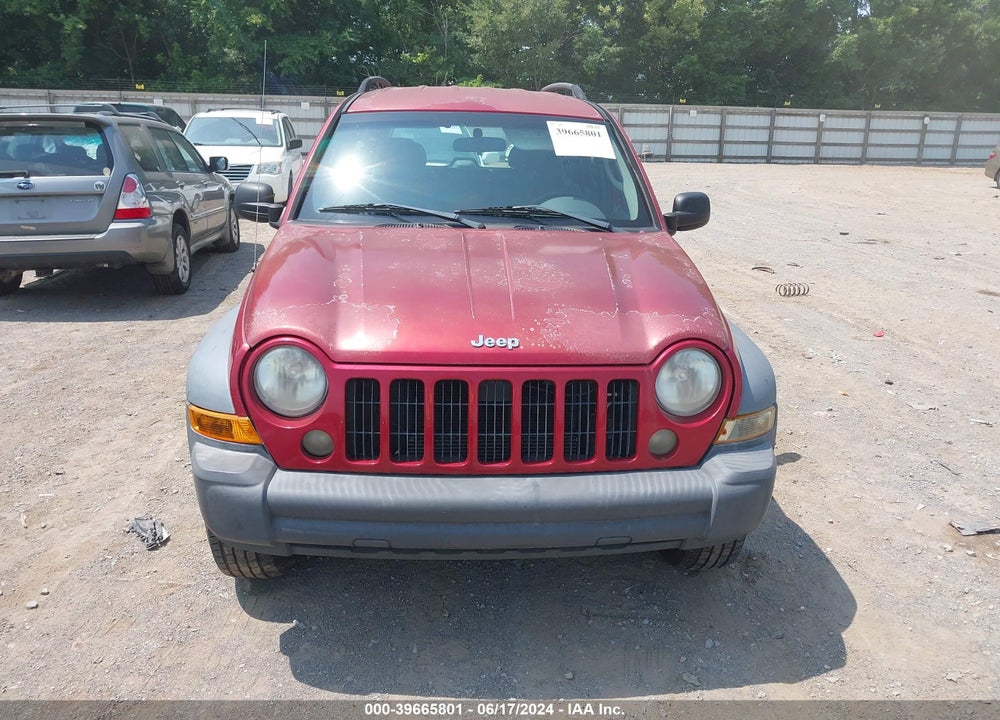 2007 JEEP LIBERTY SPORT VIN: 1J4GK48K87W709461
