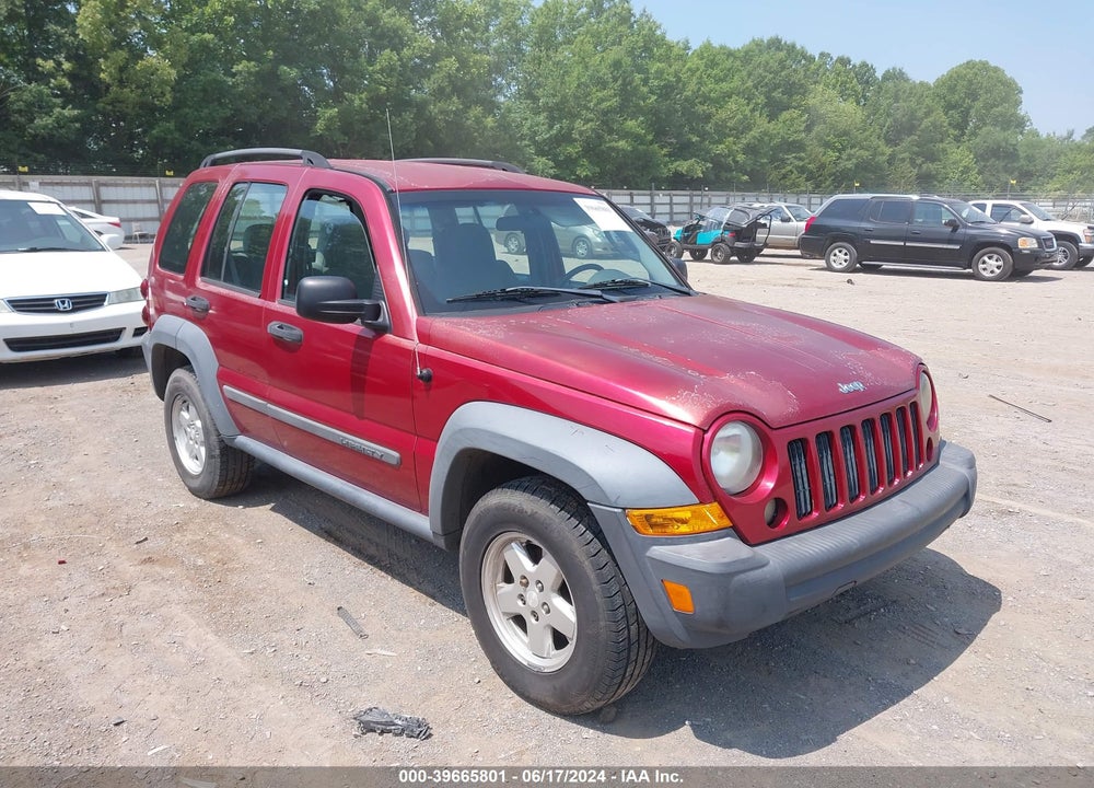 2007 JEEP LIBERTY SPORT VIN: 1J4GK48K87W709461