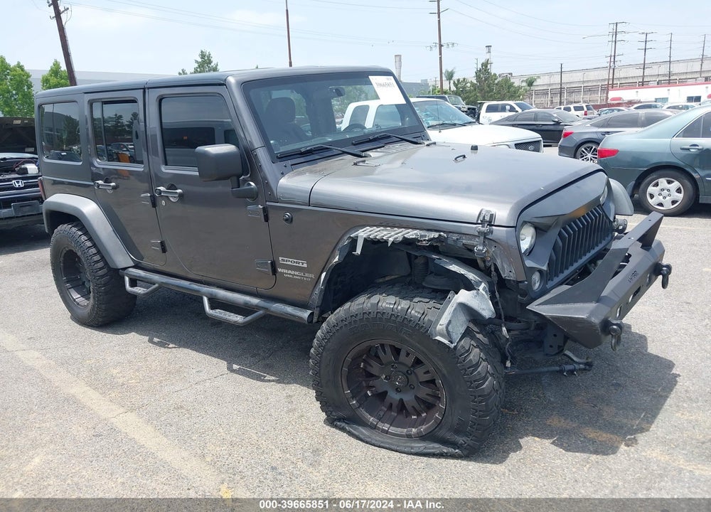2014 JEEP WRANGLER UNLIMITED SPORT VIN: 1C4BJWDG9EL238631