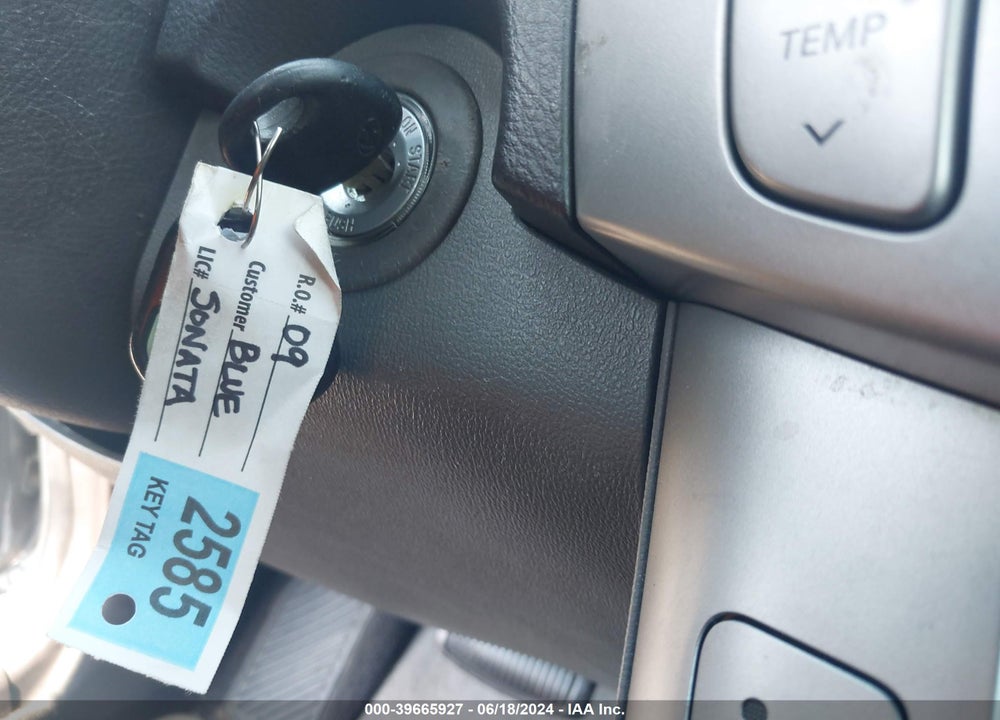 2009 HYUNDAI SONATA LIMITED V6 VIN: 5NPEU46F39H478880