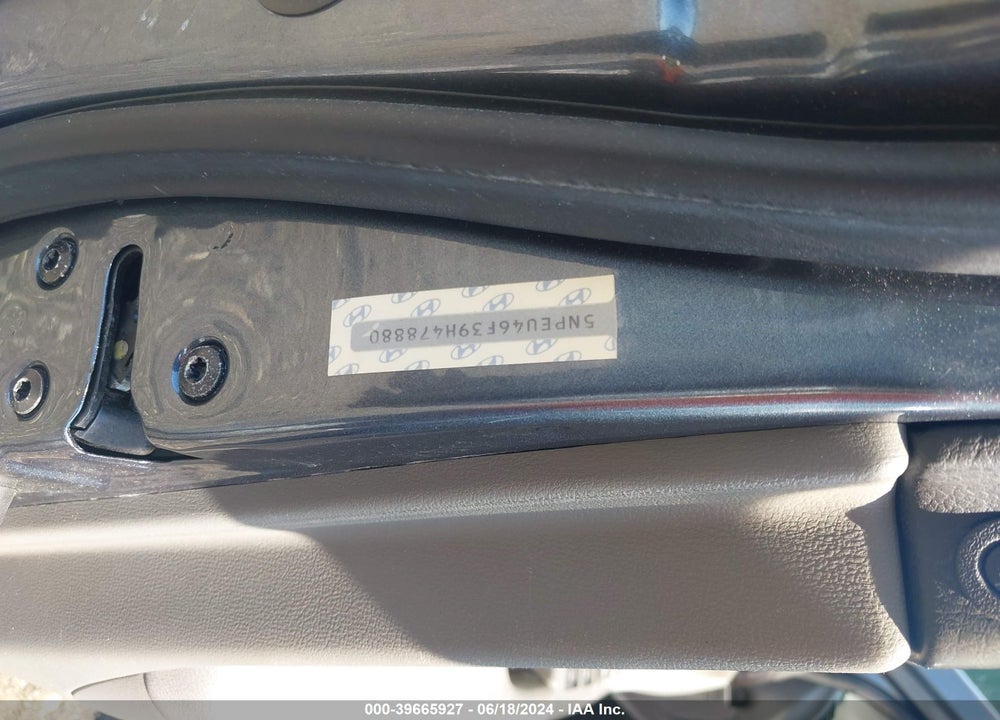 2009 HYUNDAI SONATA LIMITED V6 VIN: 5NPEU46F39H478880