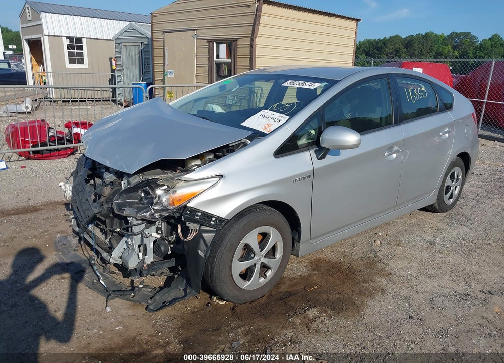 2013 TOYOTA PRIUS THREE VIN: JTDKN3DU2D5547515
