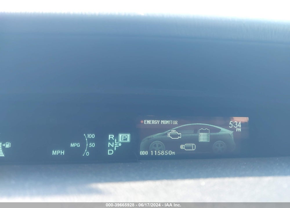 2013 TOYOTA PRIUS THREE VIN: JTDKN3DU2D5547515