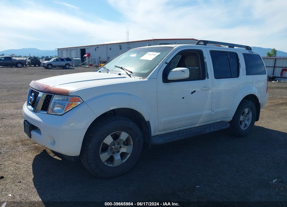 2006 NISSAN PATHFINDER SE VIN: 5N1AR18W96C616808