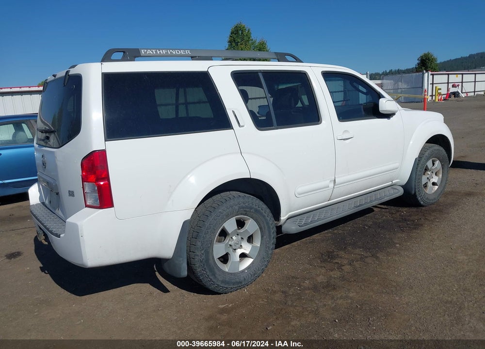 2006 NISSAN PATHFINDER SE VIN: 5N1AR18W96C616808