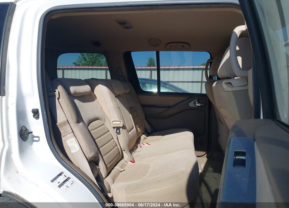2006 NISSAN PATHFINDER SE VIN: 5N1AR18W96C616808