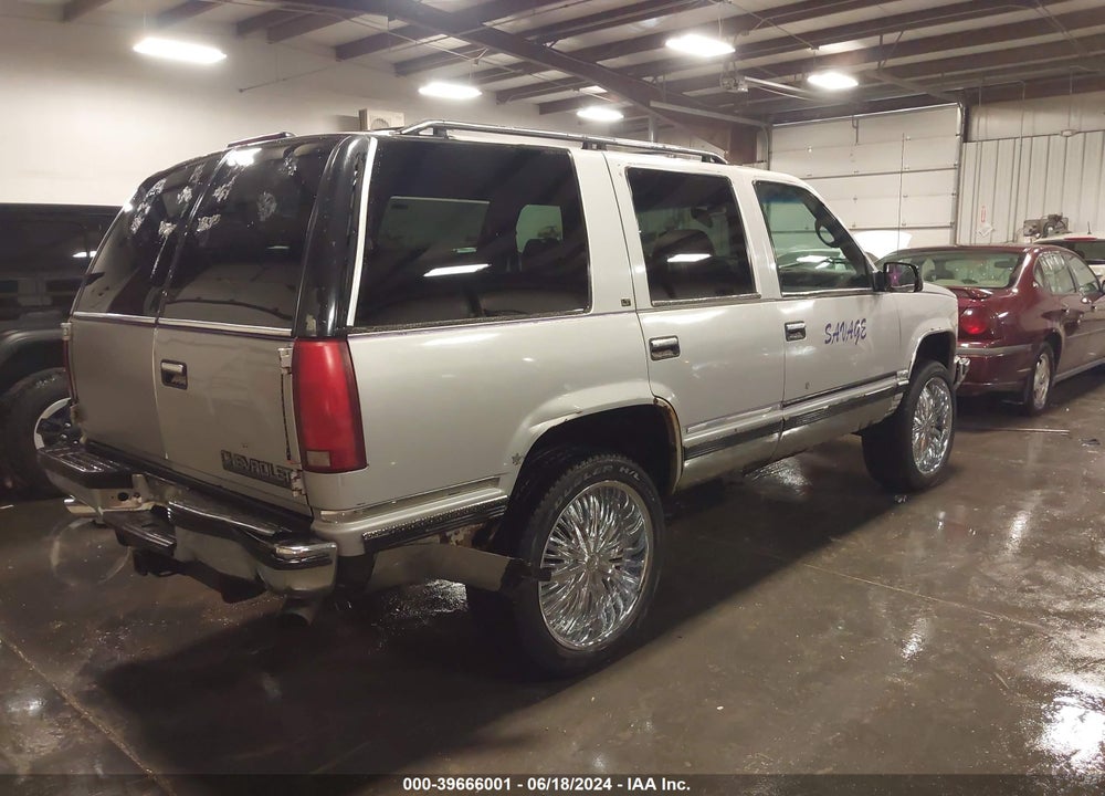 1996 CHEVROLET TAHOE K1500 VIN: 1GNEK13R3TJ315624