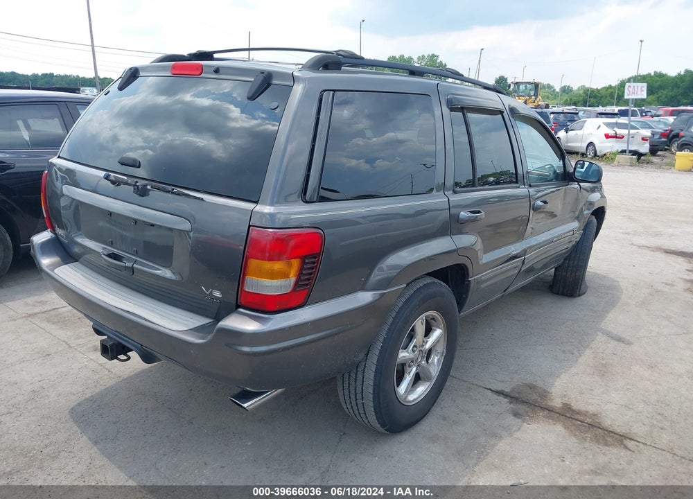 2002 JEEP GRAND CHEROKEE OVERLAND VIN: 1J8GW68J12C204944