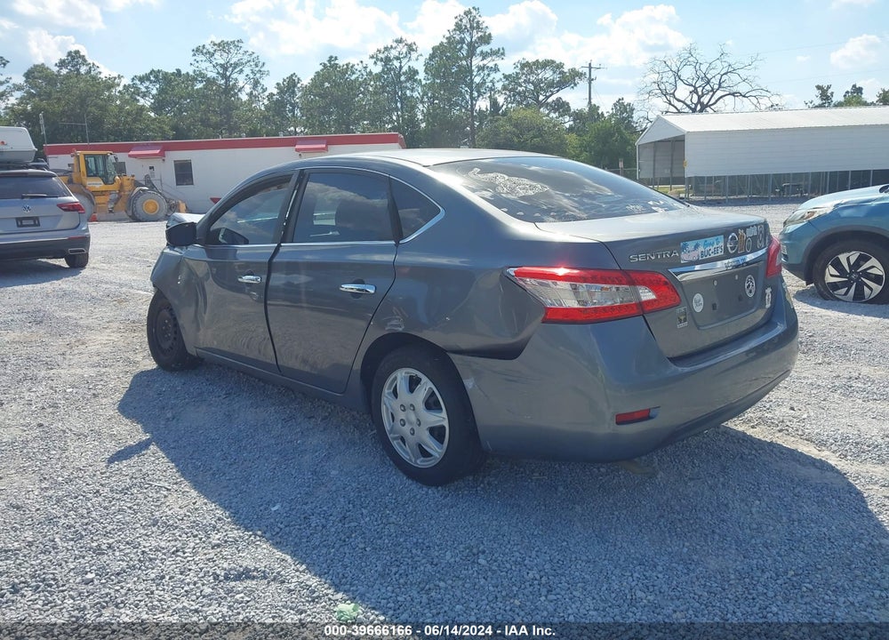 2015 NISSAN SENTRA S VIN: 3N1AB7AP8FY383965