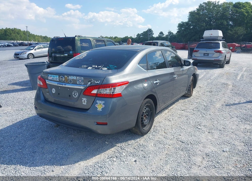 2015 NISSAN SENTRA S VIN: 3N1AB7AP8FY383965