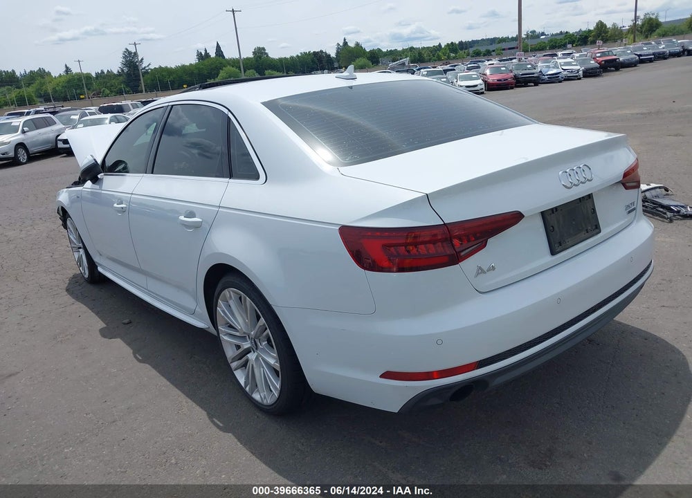 2018 AUDI A4 2.0T PREMIUM VIN: WAUFNAF41JA005938