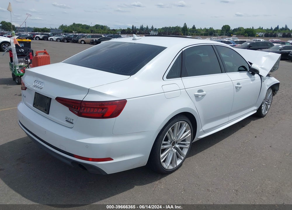 2018 AUDI A4 2.0T PREMIUM VIN: WAUFNAF41JA005938