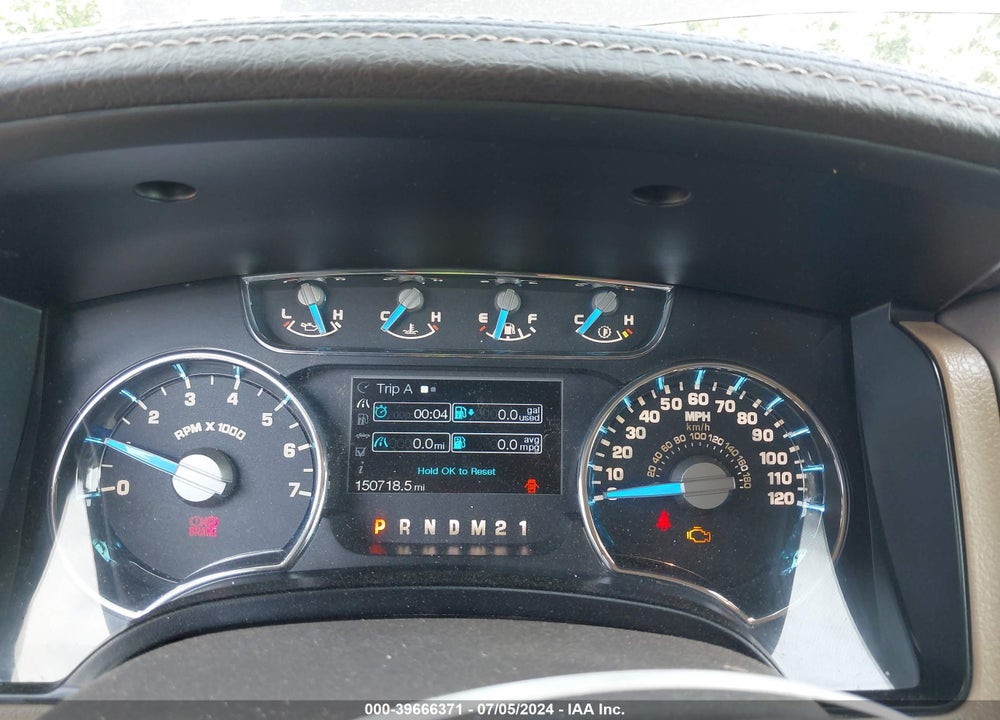 2013 FORD F-150 LARIAT VIN: 1FTFW1ET4DKF50572