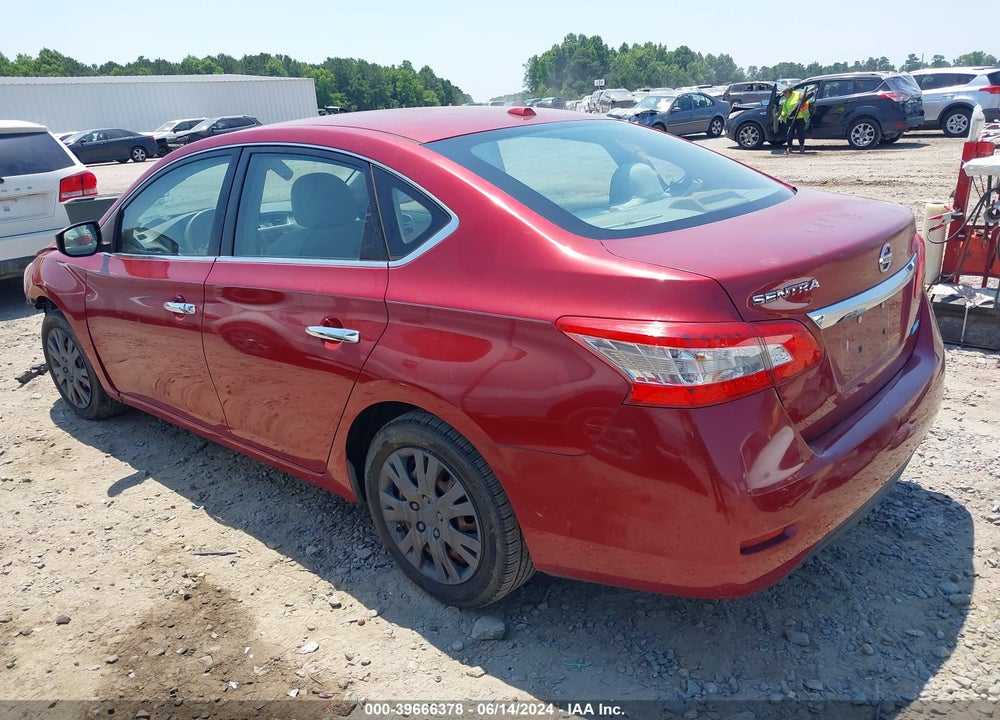 2013 NISSAN SENTRA SV VIN: 3N1AB7AP9DL673996