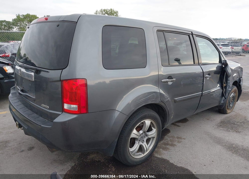 2013 HONDA PILOT EX-L VIN: 5FNYF4H59DB009814