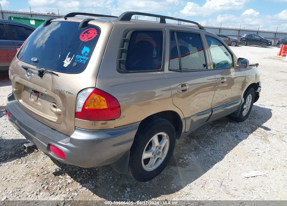 2004 HYUNDAI SANTA FE VIN: KM8SB12B74U690587