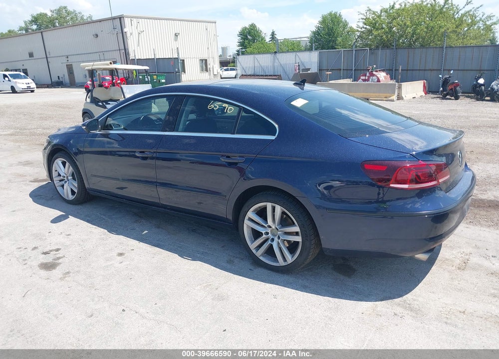 2013 VOLKSWAGEN CC 2.0T LUX VIN: WVWRN7AN3DE505468