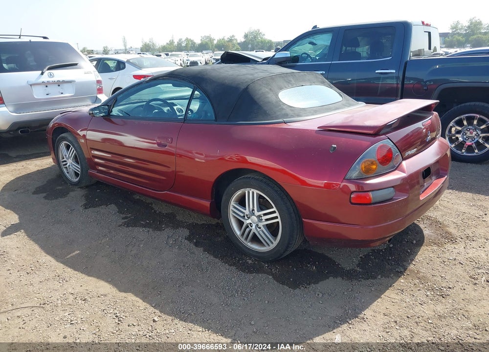 2003 MITSUBISHI ECLIPSE SPYDER GT VIN: 4A3AE55H73E068527