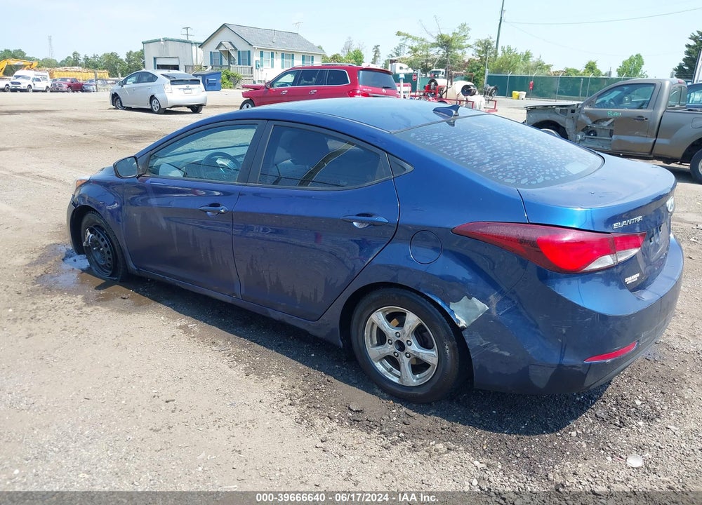 2016 HYUNDAI ELANTRA SE VIN: 5NPDH4AE1GH733554