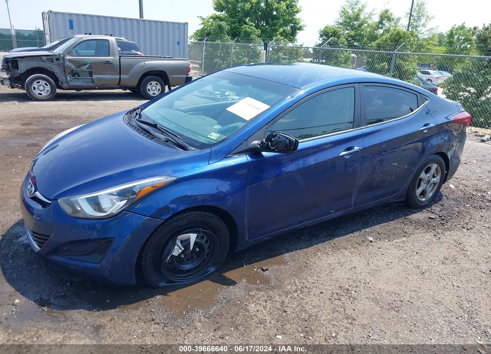 2016 HYUNDAI ELANTRA SE VIN: 5NPDH4AE1GH733554