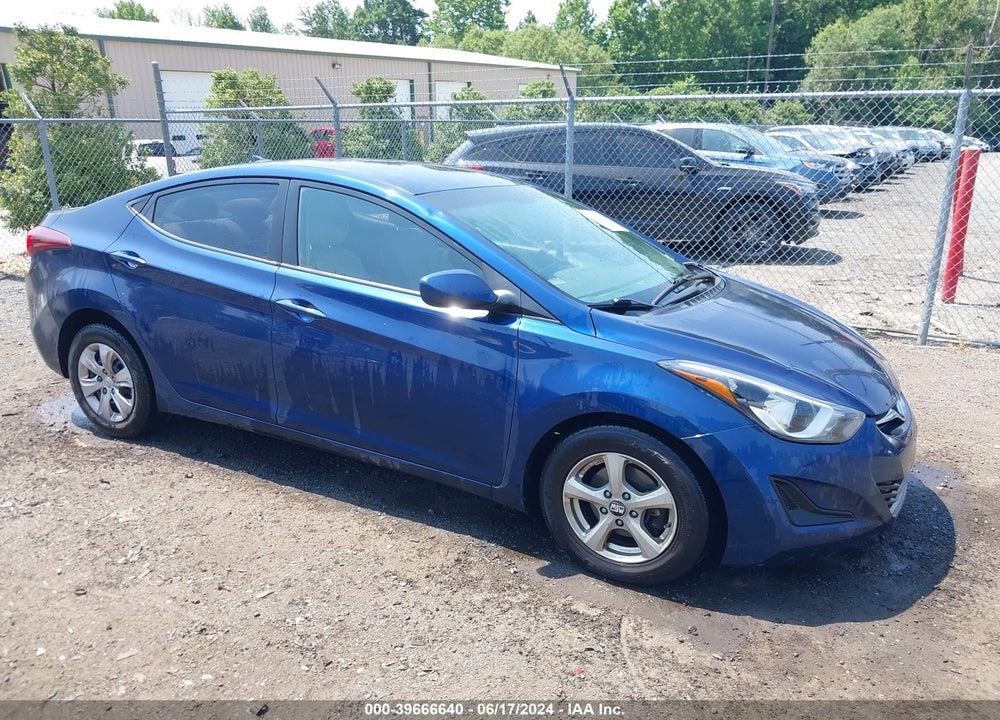 2016 HYUNDAI ELANTRA SE VIN: 5NPDH4AE1GH733554