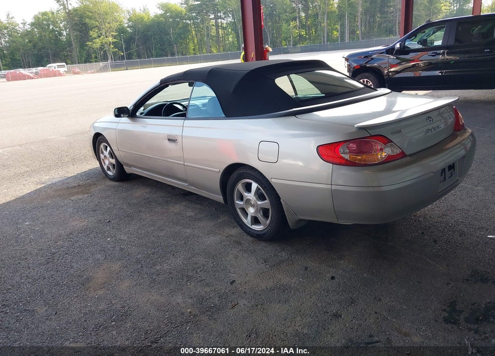 2003 TOYOTA CAMRY SOLARA SLE V6 VIN: 2T1FF28P33C607851