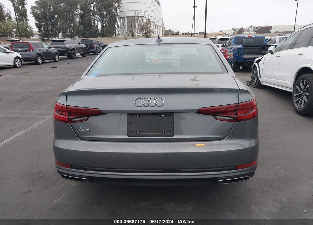 2019 AUDI A4 40 TITANIUM PREMIUM VIN: WAUGMAF47KA120715