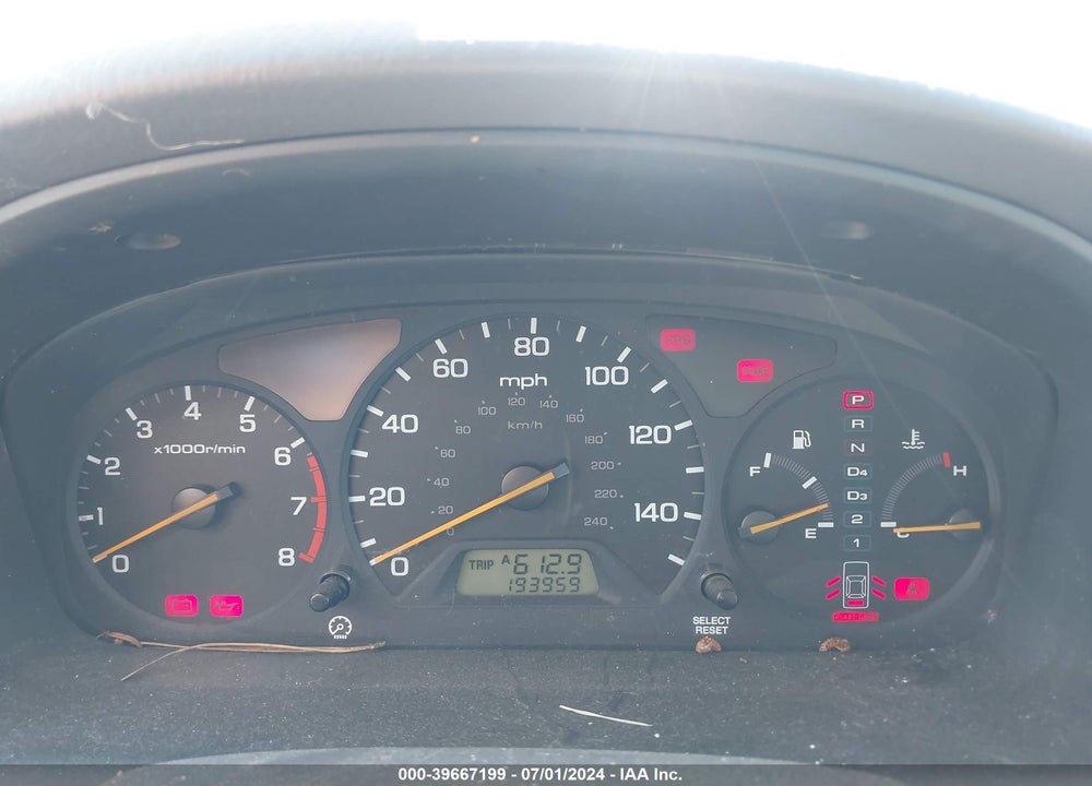 2000 HONDA ACCORD 3.0 EX VIN: 1HGCG1659YA049609