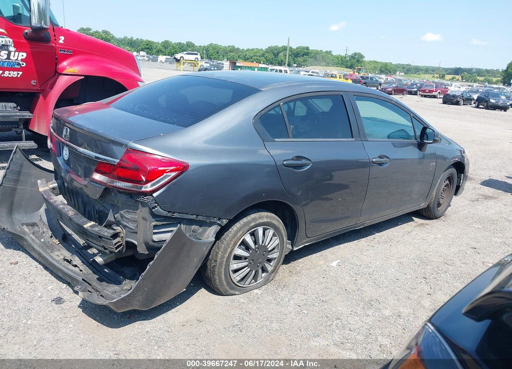 2013 HONDA CIVIC LX VIN: 19XFB2F55DE014377