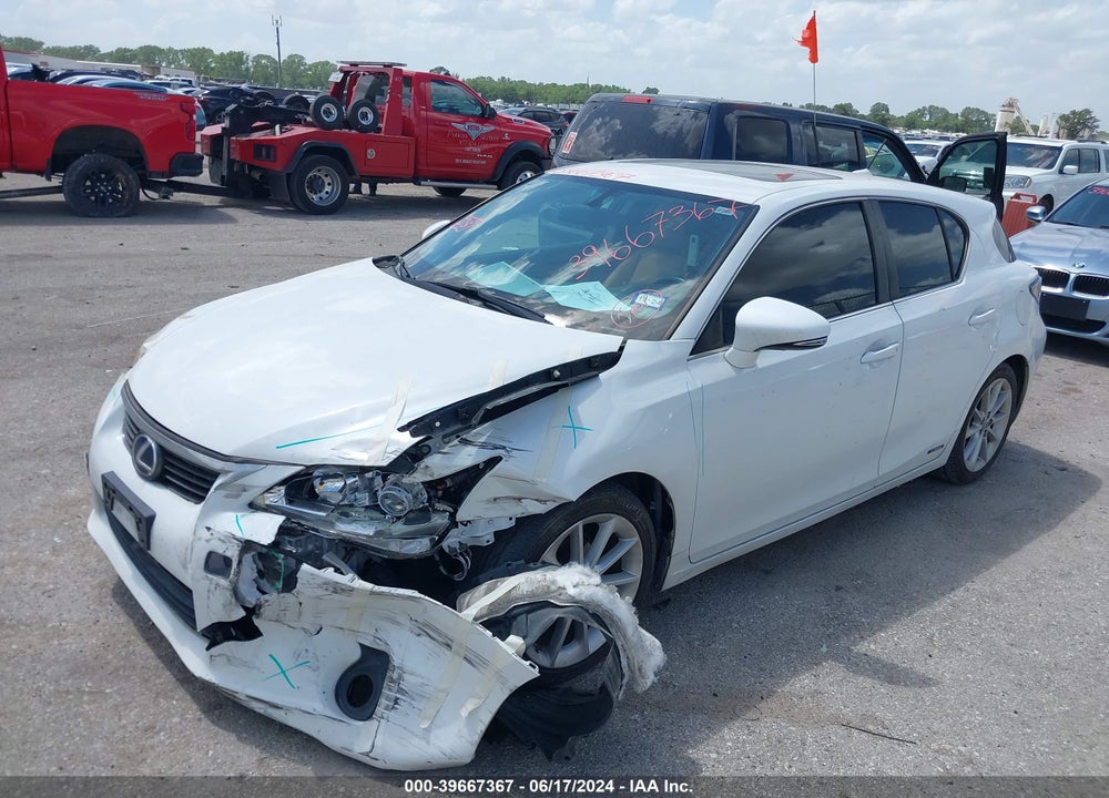 2012 LEXUS CT 200H VIN: JTHKD5BH3C2102882