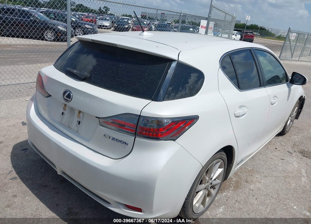 2012 LEXUS CT 200H VIN: JTHKD5BH3C2102882