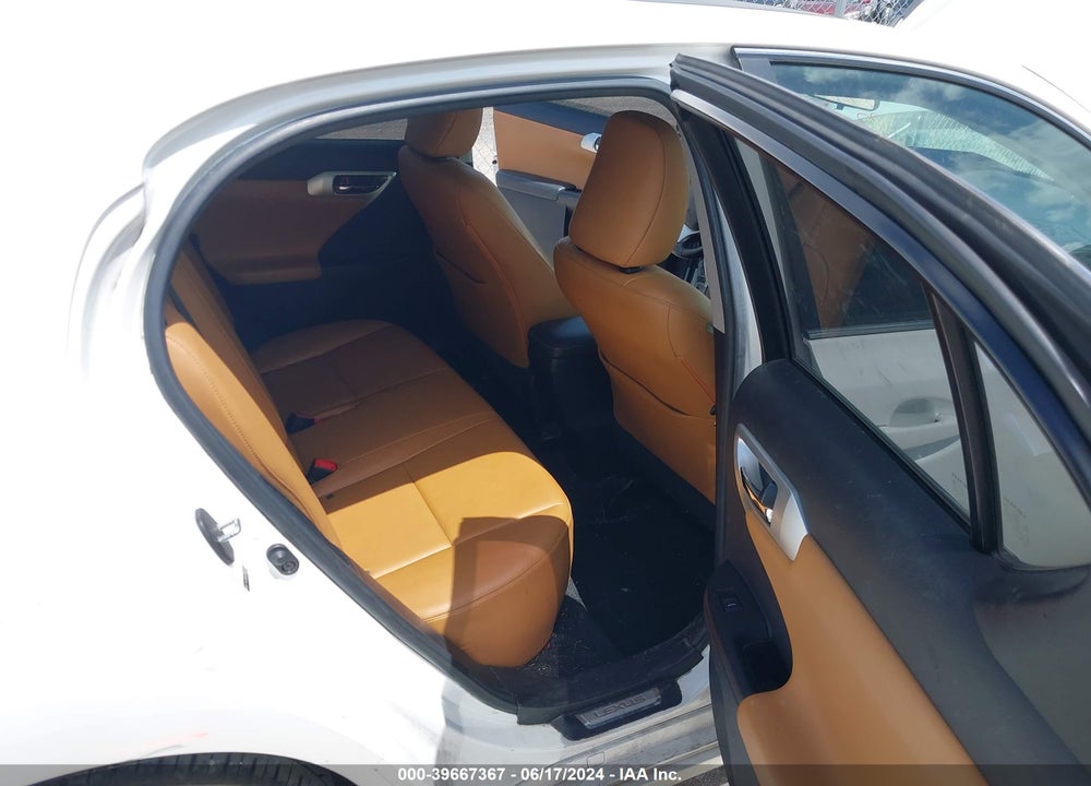 2012 LEXUS CT 200H VIN: JTHKD5BH3C2102882