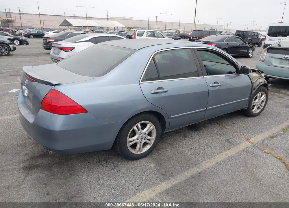 2007 HONDA ACCORD 2.4 EX VIN: 1HGCM56797A071707