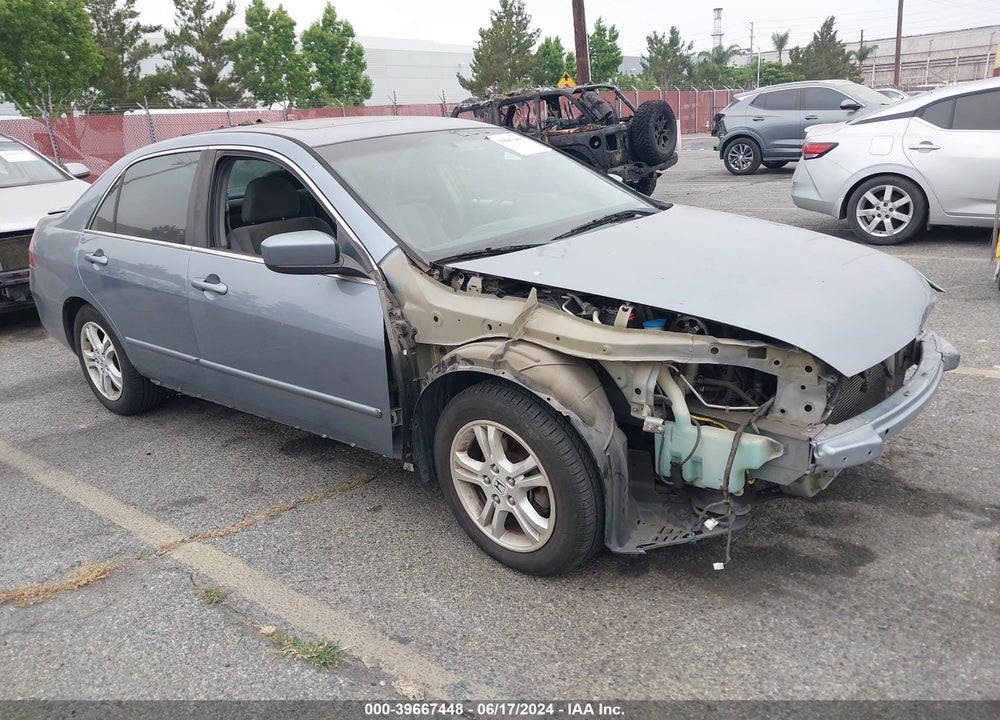 2007 HONDA ACCORD 2.4 EX VIN: 1HGCM56797A071707