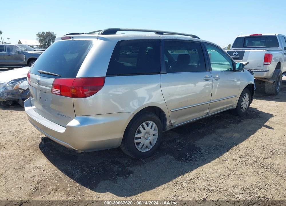 2004 TOYOTA SIENNA LE VIN: 5TDZA23CX4S174960