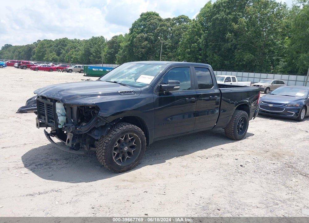 2022 RAM 1500 BIG HORN QUAD CAB 4X2 6'4 BOX VIN: 1C6RREBT3NN274747