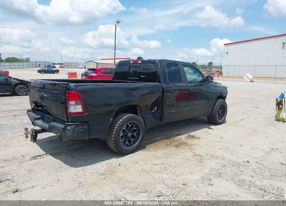 2022 RAM 1500 BIG HORN QUAD CAB 4X2 6'4 BOX VIN: 1C6RREBT3NN274747