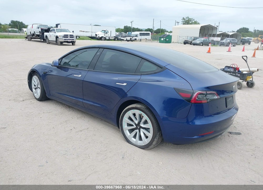 2022 TESLA MODEL 3 LONG RANGE DUAL MOTOR ALL-WHEEL DRIVE VIN: 5YJ3E1EB0NF187084
