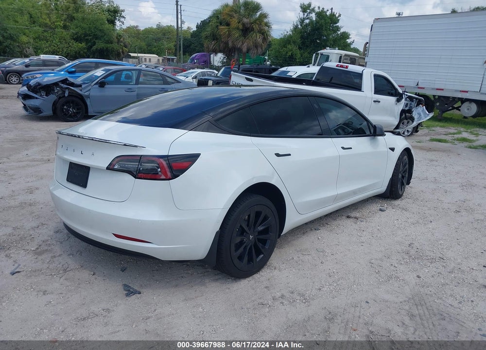 2021 TESLA MODEL 3 STANDARD RANGE PLUS REAR-WHEEL DRIVE VIN: 5YJ3E1EA5MF096561