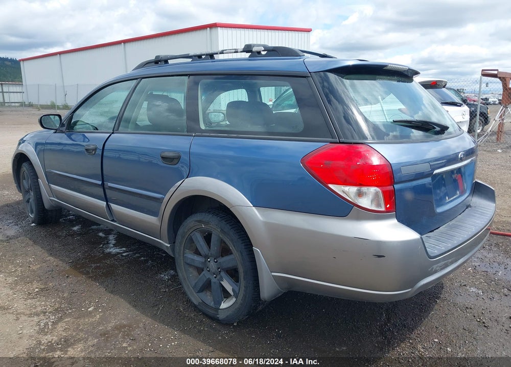 2009 SUBARU OUTBACK 2.5I VIN: 4S4BP61C197336580